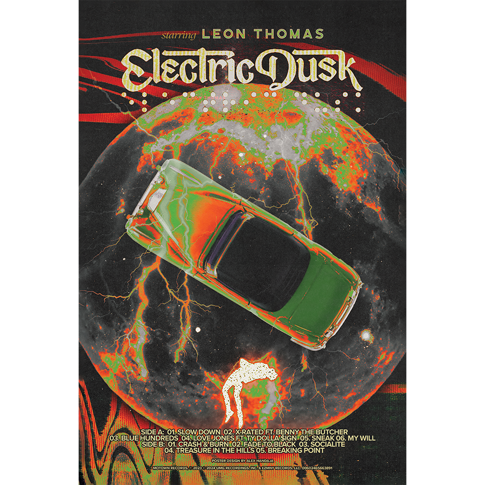 Leon Thomas - Electric Dusk Vinyl Poster