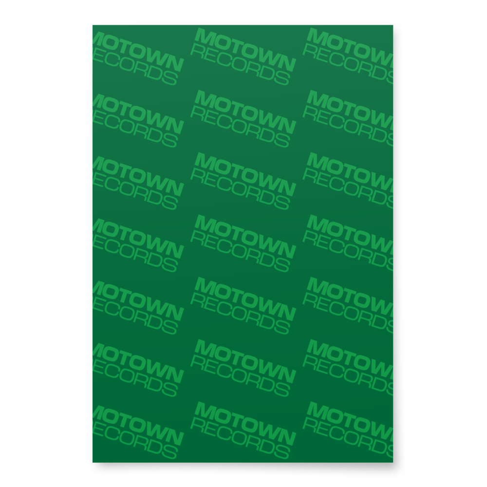 Motown Records Green Wrapping Paper