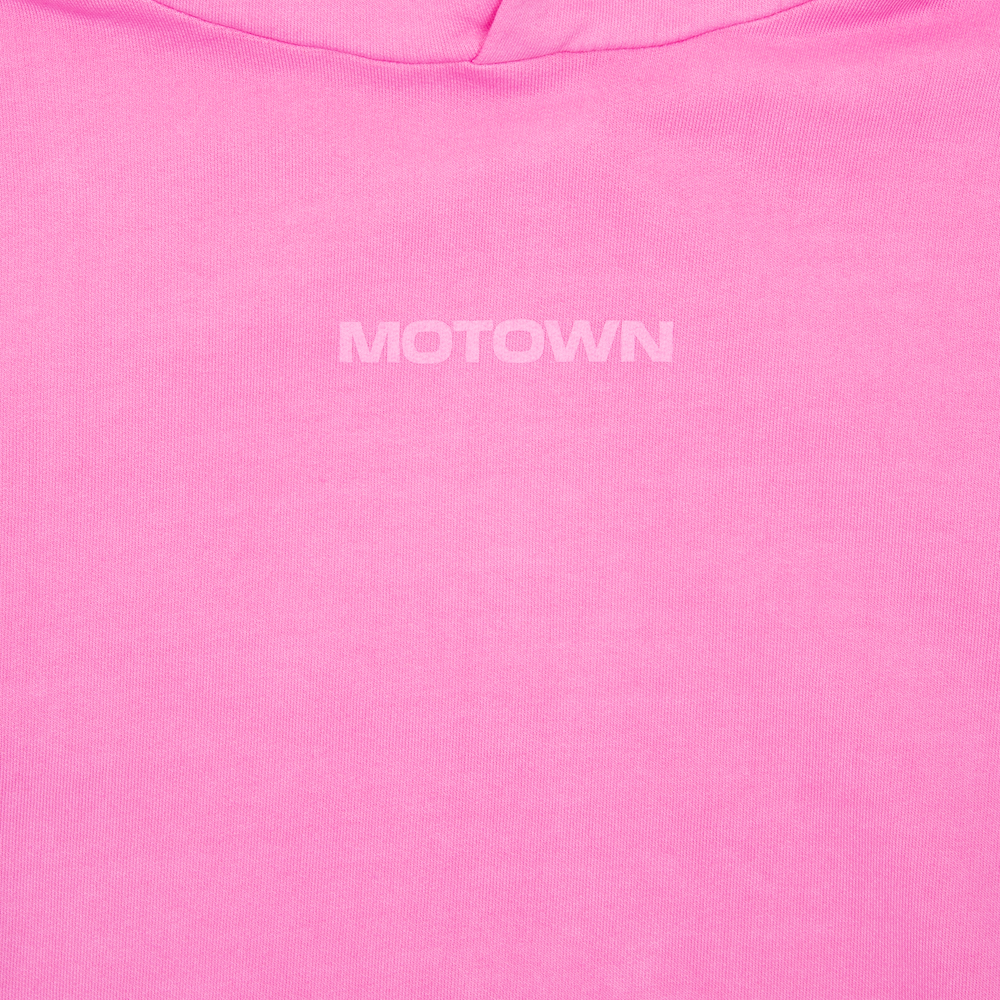 Pink Motown Essentials Hoodie Logo