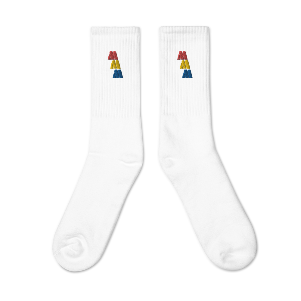Classic White Motown Socks