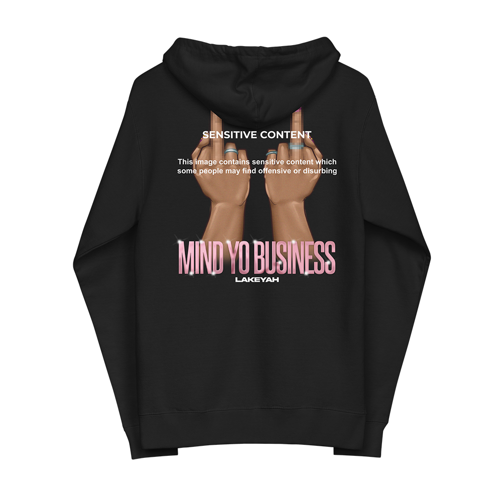"Sensitive Content" Hoodie Back
